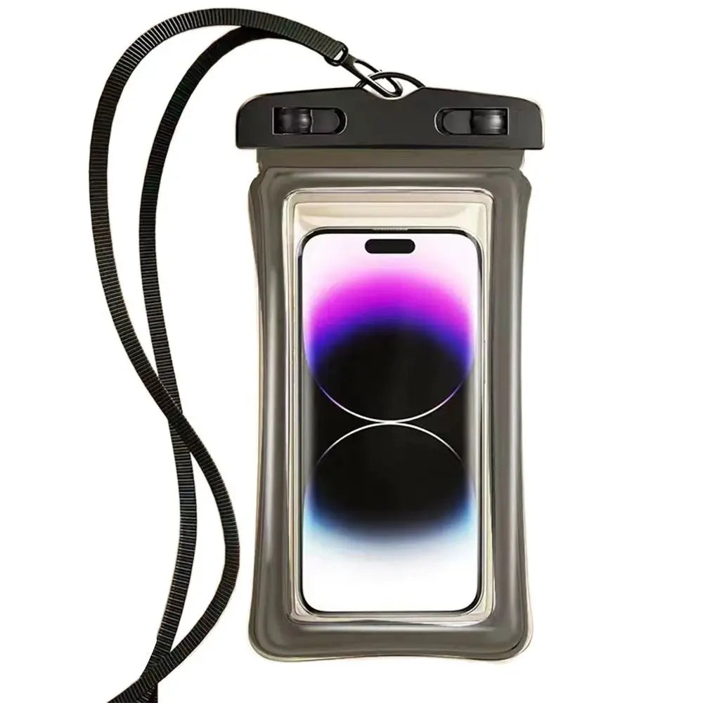 Transparent Waterproof Phone Case Touch Screen Under 7.0 inches Mobile Phone Cover with Lanyard Phone Pouch