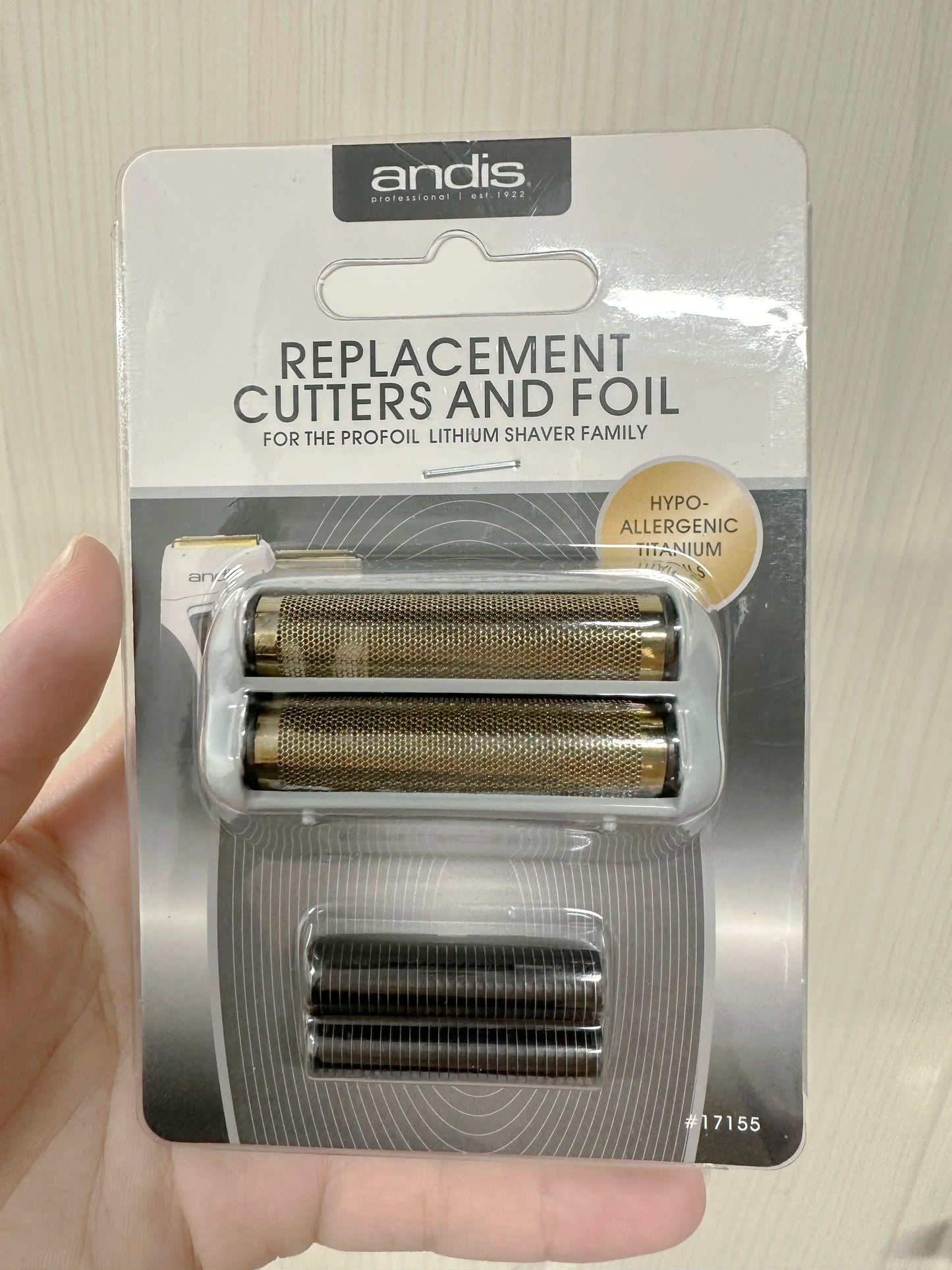 Original Andis Shaver Replacement Foil and Cutters For Profoil Lithium Plus 17205/17225 Electric Shaver Replacement Net Knife