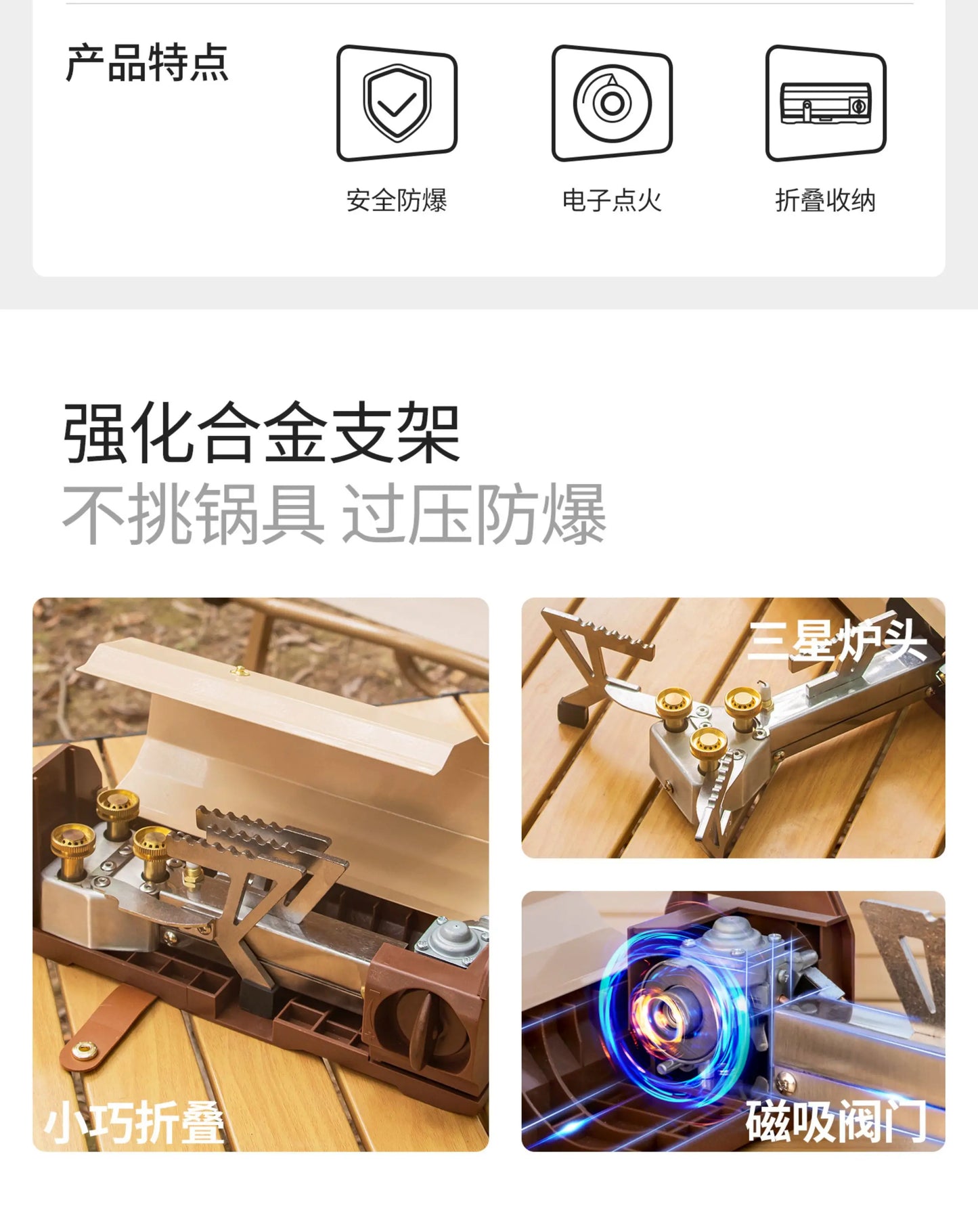 Our new 2025 Outdoor Samsung Cassette Stove, Portable Folding Cassette Stove, Compact Cookware for Wild Camping, Gas Fondue Cooker Tea Stove