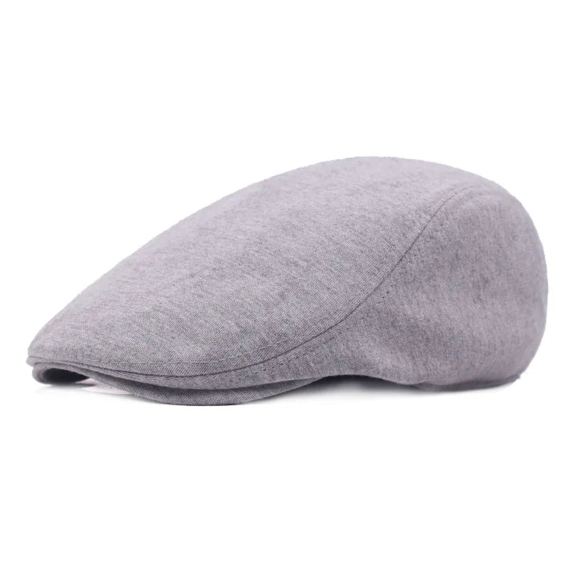 Solid Color Simple Felt Peaked Cap Men Women Flat Newsboy Caps Hip Hop Berets Gorras British Painters Hat Outdoor Sun Hat