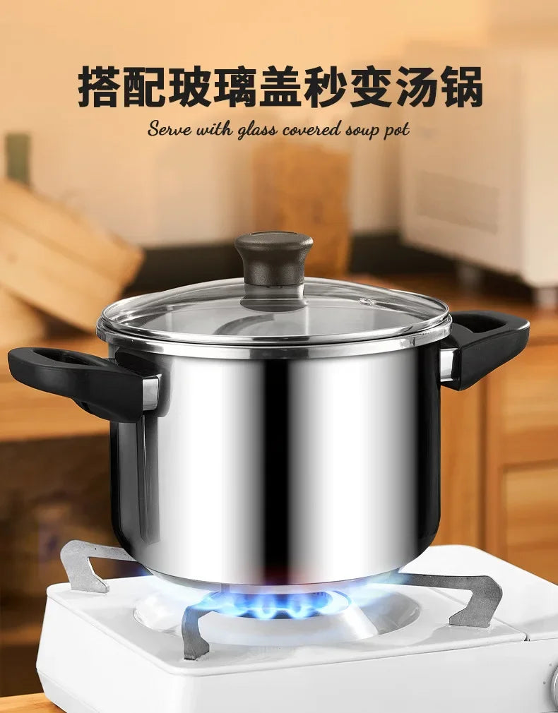 100Kpa Pressure cooker Stainless steel non stick pan 360 degrees Open close pressure cookers kitchen Non coating Pressure canner