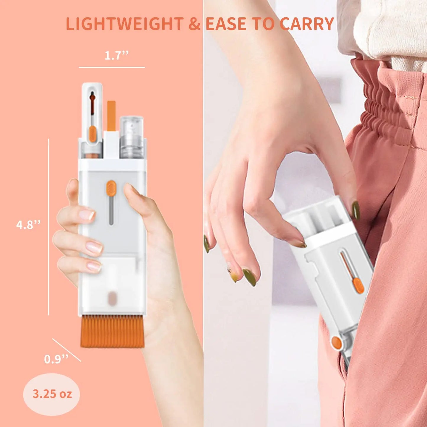 8 in 1 Keyboard Cleaning Brush Kit Phone Stand Earphone Cleaning Pen for Airpod 1 2 3 Cleaning Tool for Computer/MacBook/iPad