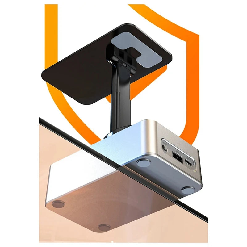 3-In-1 Mobile Phone Holder, Audio Power Bank, Bluetooth Call Speaker, Multi-Function Foldable Rotating Desktop