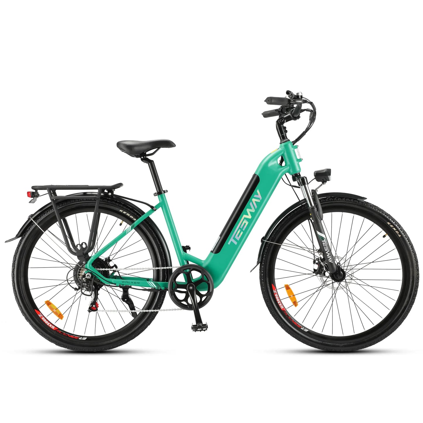 2025 NEW TESWAY Electric Bike 500W Motor 48V 12AH Battery 27.5*2.4-inch Tires 40km/h Max Speed 90km Range Mechanical Disc Brakes