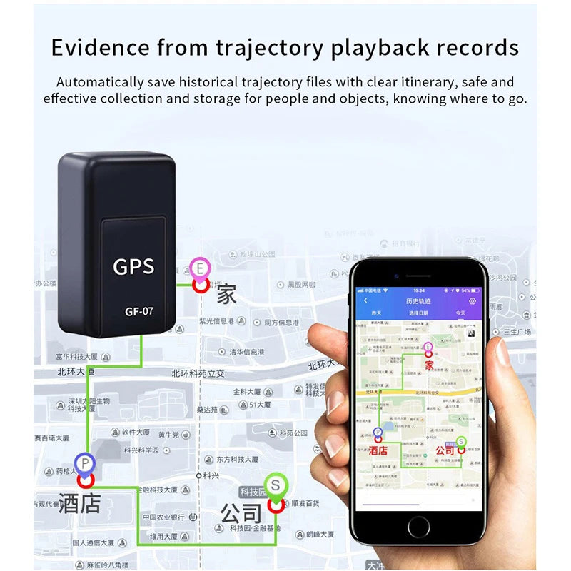 AMAZONY 2024 NEW TRACKER Car GPS Mini Tracker GF-07 Real Time Tracking Anti-Theft Anti-lost Locator Strong Magnetic Mount SIM Message Positioner