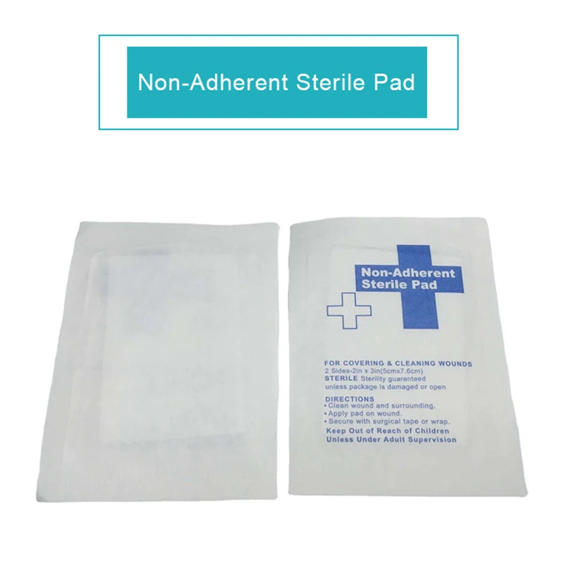 50Pcs Medical Absorbent Sterile Non-Adherent Pad Disposable Non-woven Hemostatic Wound Dressing Bloodsucking Pad