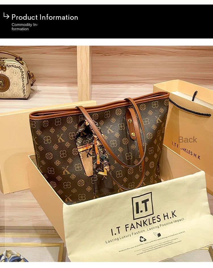 Brand Women's Handbag 2024- 2025 New Autumn/Winter Fashion Large Capacity Designer Shoulder Bag Retro Luxury Handheld Crossbody Mother FREE SHIPPING