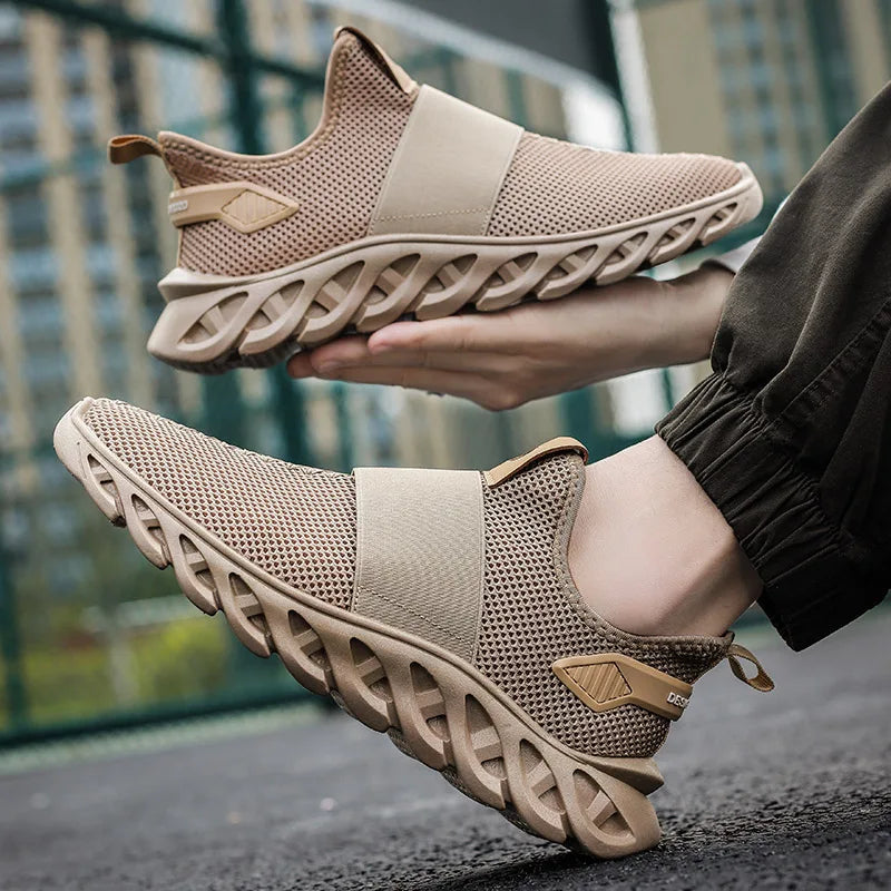 Summer Plus Size 39-46 Men Shoes Breathable Sneakers Casual Mesh Shoes Non-slip Walking Shoes Lightweight Footwear Extra