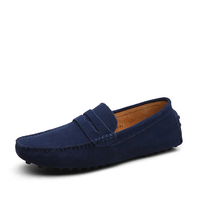 2025 New Fashion Men Casual Shoes Brand Leather Men Loafers Moccasins Slip on Men's Flats Male Driving Shoes Sneakers Sneaker