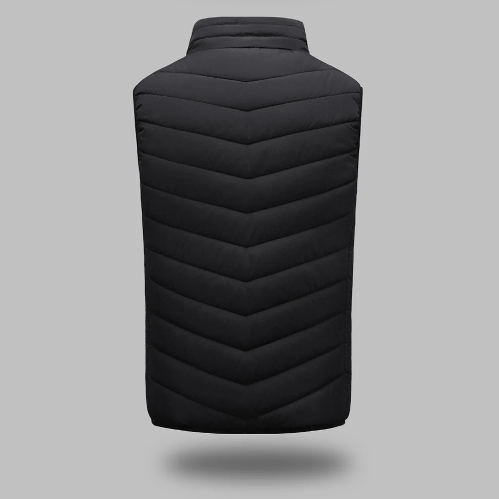 21 Zone Heating Vest Men's USB Infrared Thermal Jacket Smart Heating Clothes New Winter Cold-proof Thick Sleeveless Coat Hiking