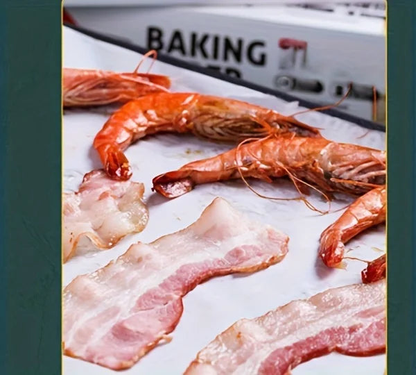 1 roll, parchment paper, disposable air fryer liner, non stick and heat-resistant baking tray, waterproof and oil resistant baki