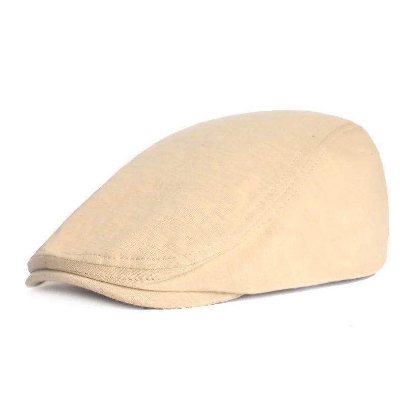 Solid Color Simple Felt Peaked Cap Men Women Flat Newsboy Caps Hip Hop Berets Gorras British Painters Hat Outdoor Sun Hat