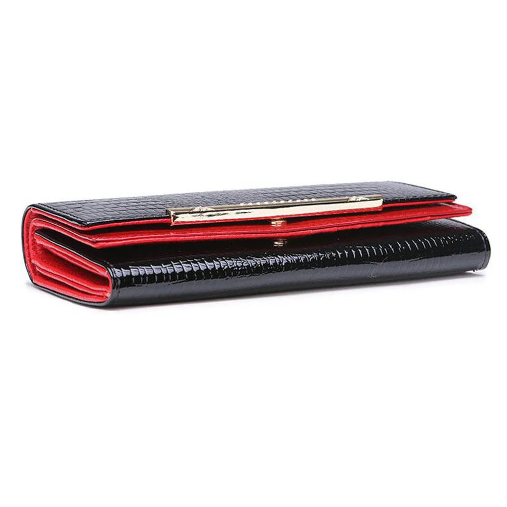 2024 High Quality Genuine Leather Wallets Women 2024 New Fashion Luxury Crocodile Purses Long Large Capacity Female Clutch Bag