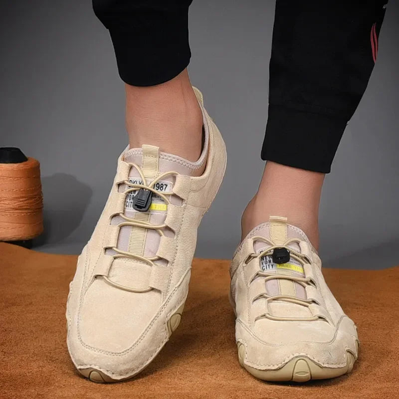 TINTINOS NEW 2024 Mens Sneakers Casual Slip On Loafers Outdoor Light Flats Autumn Leather Shoes Comfortable Mens Sneaker Lychee elegant shoes