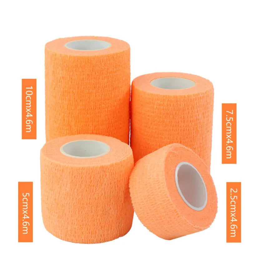4.6M Sport Tape Waterproof Self Adhesive Elastic Bandage Muscle Tape Finger Joints Wrap Bandage Nonwoven Cohesive Bandage