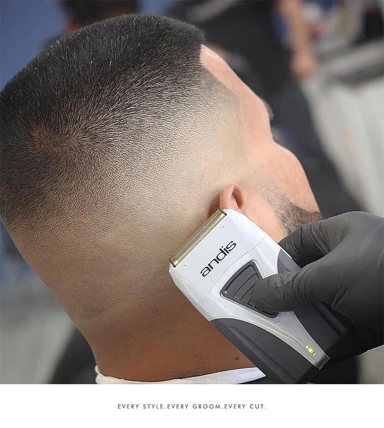 Original Andis Profoil Lithium Plus 17205 Barber Hair Cleaning Electric Shaver For Men Beard Stubble Razor Bald Shaving Machine