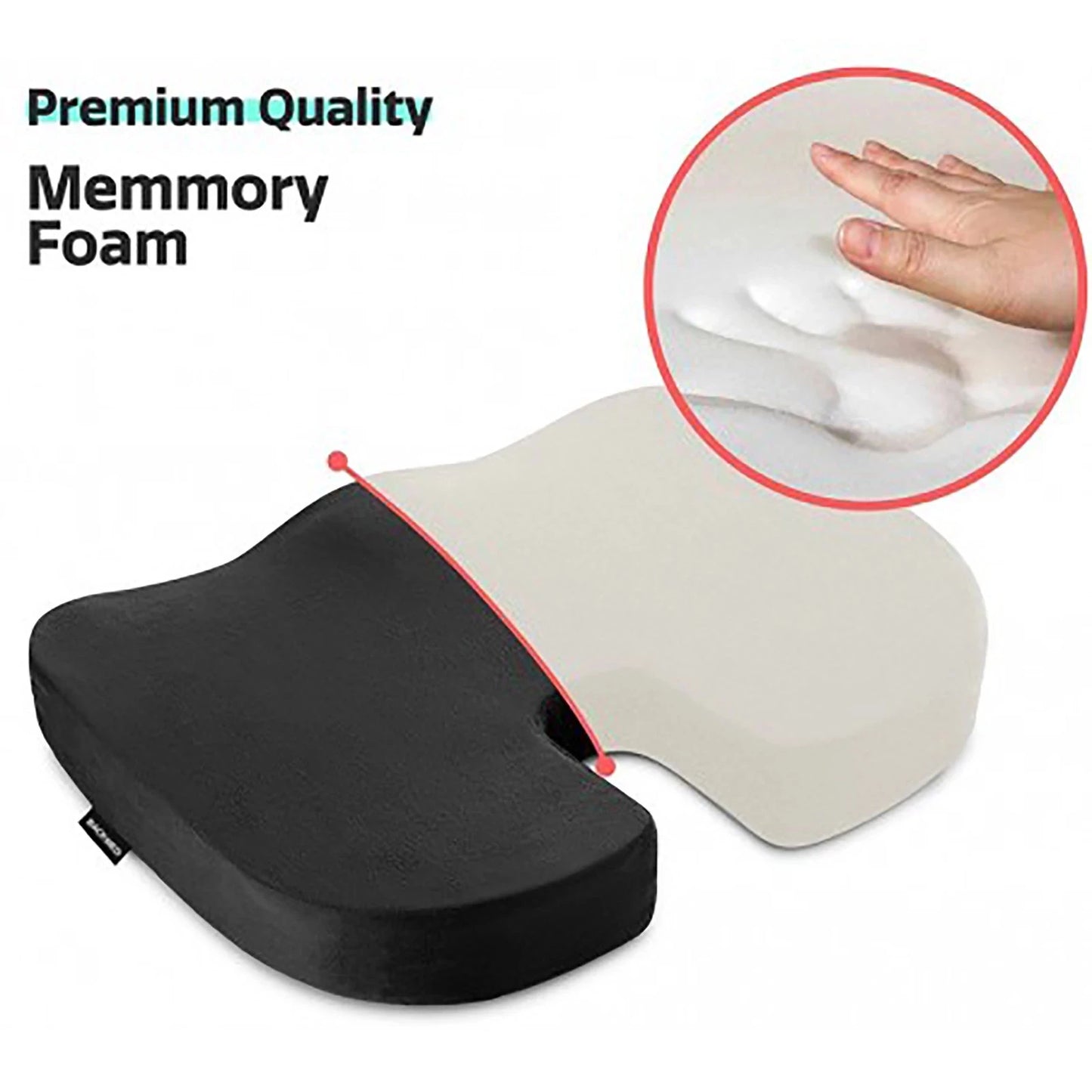 TINTINOS Gel Orthopedic Memory Cushion Foam U Coccyx Travel Seat Massage Car Office Chair Protect Healthy Sitting Breathable Pillows