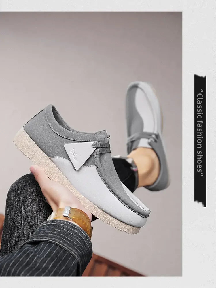 Spring New Retro Trendy One Step Fashion Men's Casual Shoes Outdoor Large Size Versatile Wear resistant Thick soled Men's Shoes