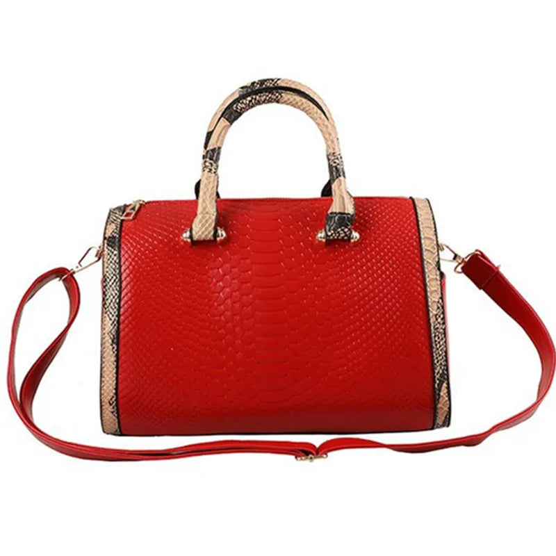 AMAZONY 2024 PU Leather Women Handbag Trend Shoulder Bags Top Handle Boston Female Totes clutches Sequined Pillow Elegant Lady Messenger Bag