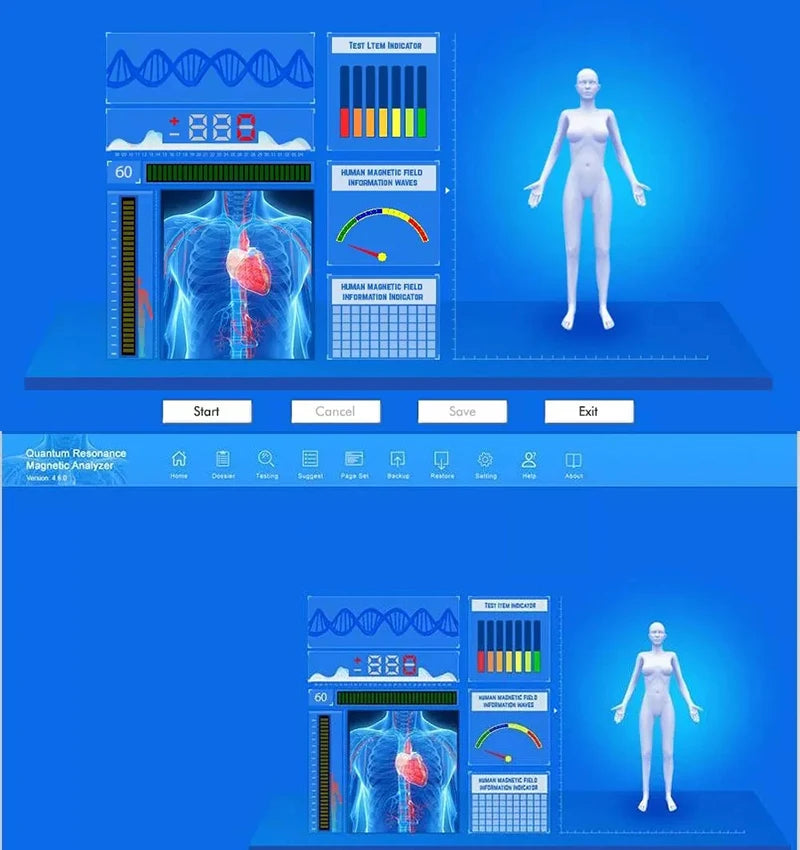 2025 Quantum Magnetic Resonance Analyzer Newest Version Body Fulling Scanner Sub-Health Analyzer Checking Set With 54 Reports