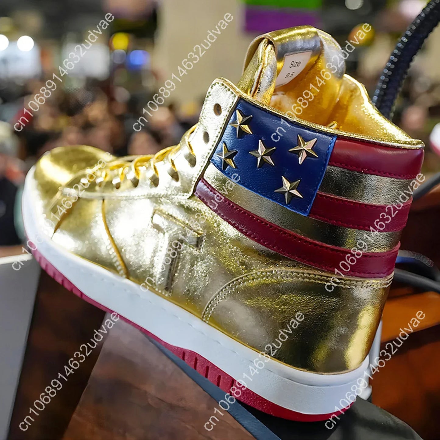2024-2028 MAGA Trump Gold Silver Sneakers Never Surrender Donald Gold Trump Shoes 2024 MAGA Never Surrender Shoe Sneaker Basketball Mens Womens Casual Boots Road Shoe Big Size 47 48