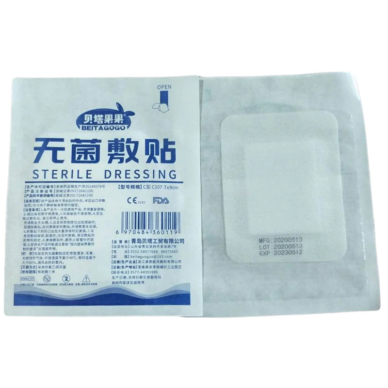 40Pcs Medical Wound Dressing Adhesive Trauma Postoperative Wound Hemostasis Patch Caesarean Section Large Size Band Aid Sticker
