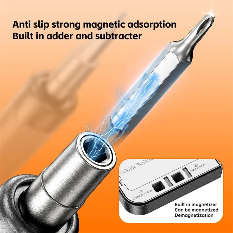 Wireless Electric Screwdriver Set Precision Power Tool Kit Rechargeable Mini Small Bits for Mobile Cell computer Repair CRV