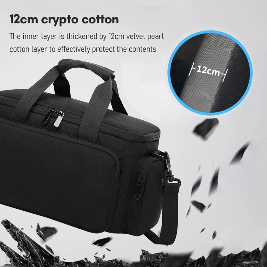 AMAZONY New 2024 Camera Bag Travel Camera Shoulder Bag Water-resistant Shock-proof for Mirrorless Camera w/ Removable Dividers And Shoulder Strap
