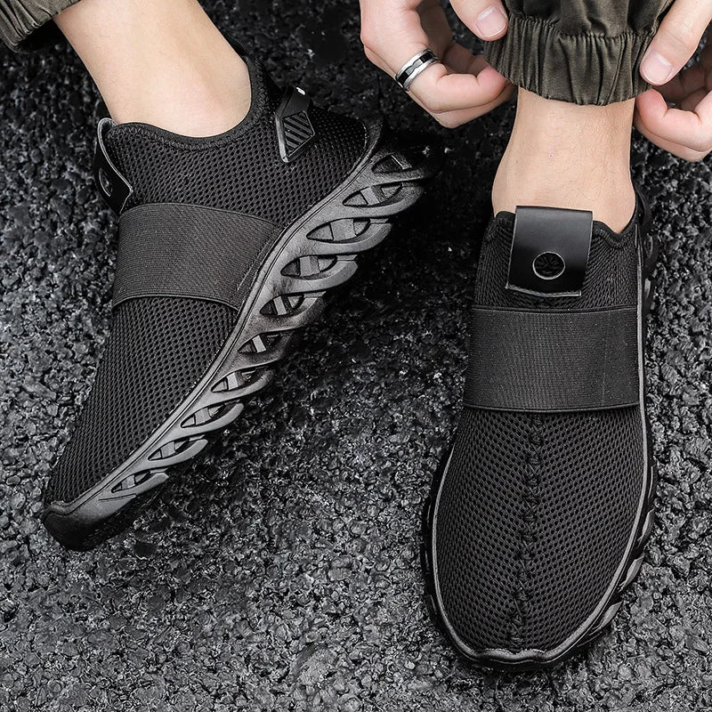 Summer Plus Size 39-46 Men Shoes Breathable Sneakers Casual Mesh Shoes Non-slip Walking Shoes Lightweight Footwear Extra