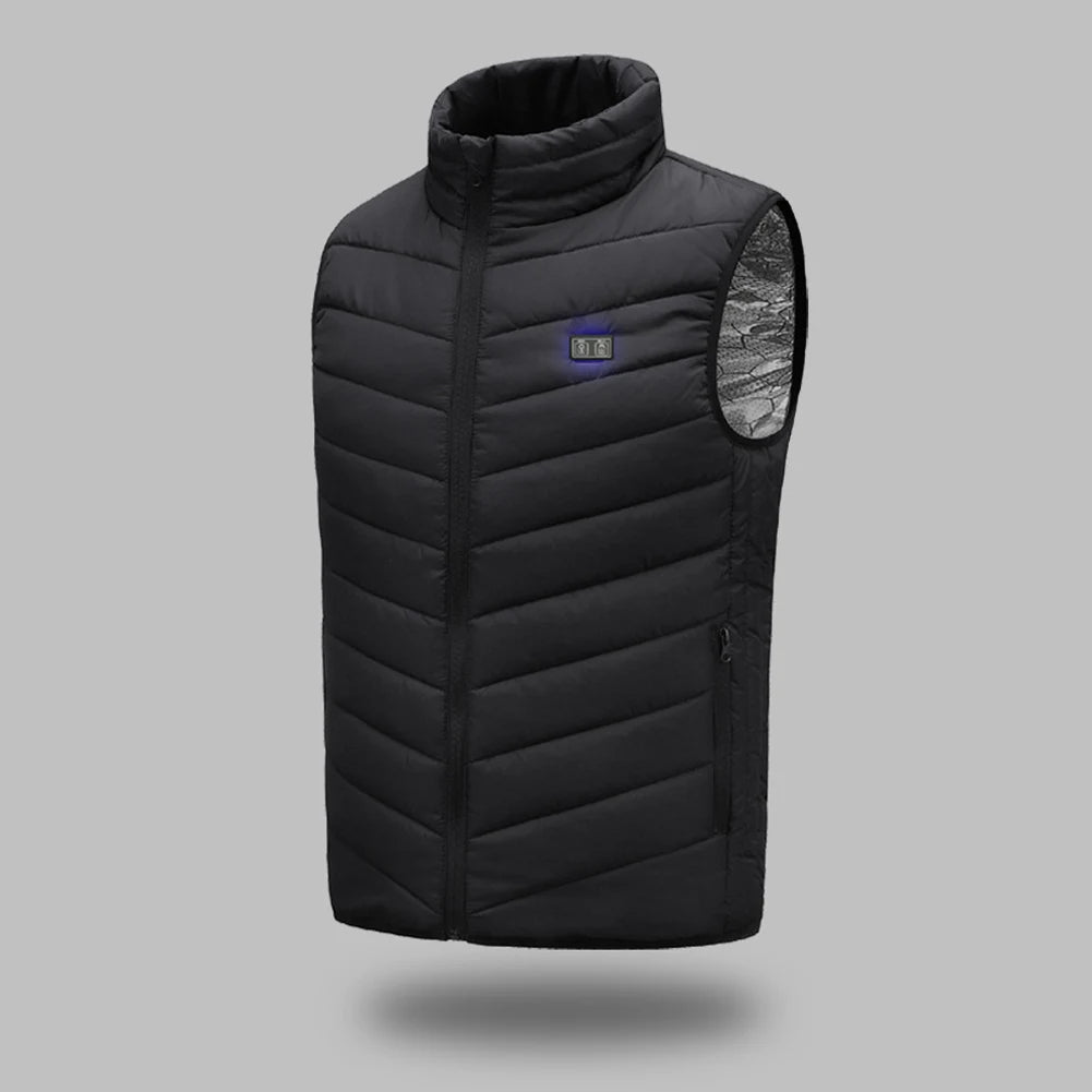 21 Zone Heating Vest Men's USB Infrared Thermal Jacket Smart Heating Clothes New Winter Cold-proof Thick Sleeveless Coat Hiking