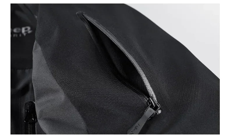 Winter Men Thick Warm Waterproof Parkas Jackets Hat Detachable Men Wool Liner Fleece Coats Male Parka Plus Size Winter Jacket