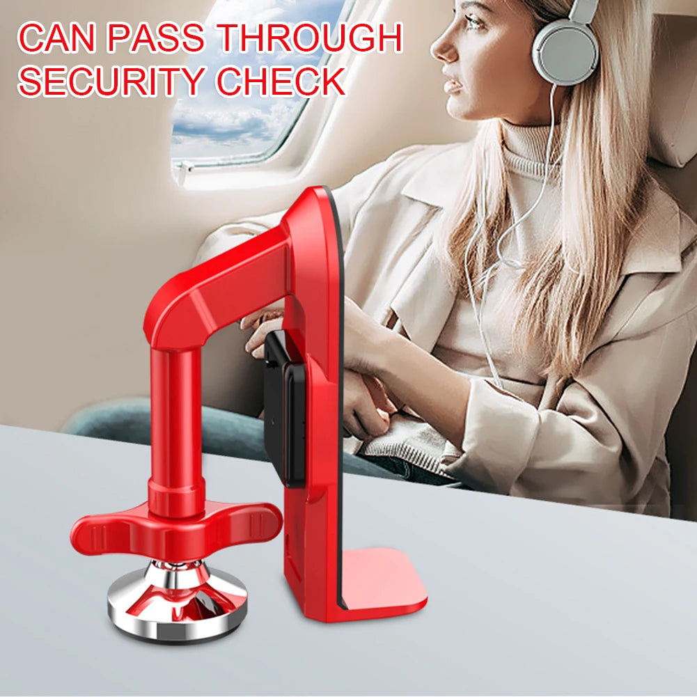 Portable Alarm Door Stopper Battery Powered Door Lock Brace With Penetrating Alarm For Women Security Protection Door Stops