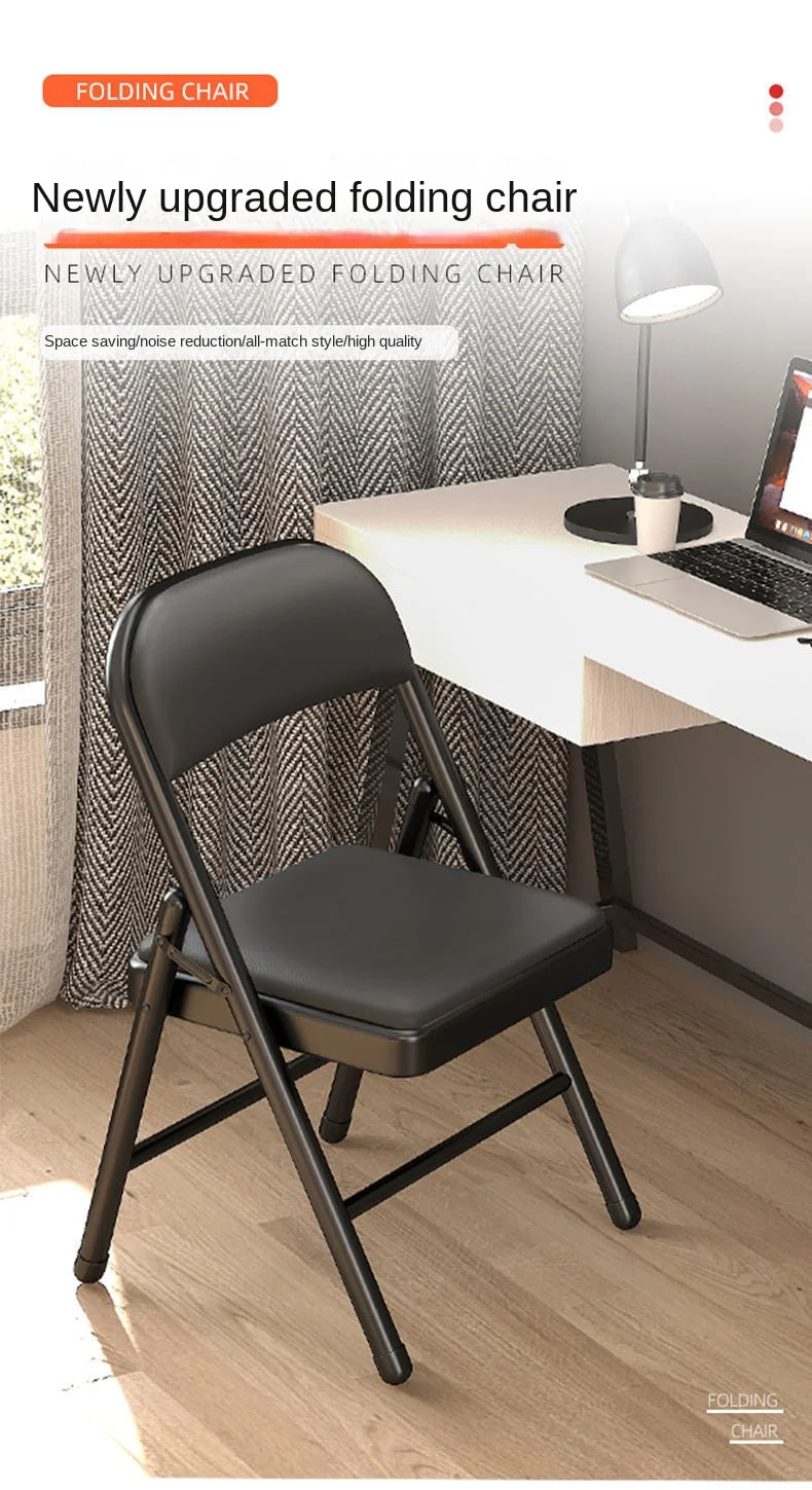 Simple Stool Backrest Chair Household Folding Chair Portable Computer Chair Training Conference Chair Dining Dormitory Office