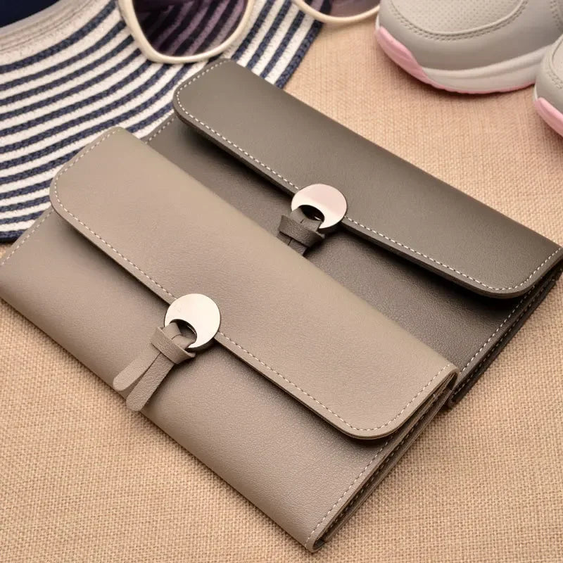 2024 Fashion Long Women Wallets High Quality PU Leather Women's Purse and Wallet Design Lady Party Clutch Female Card Holder
