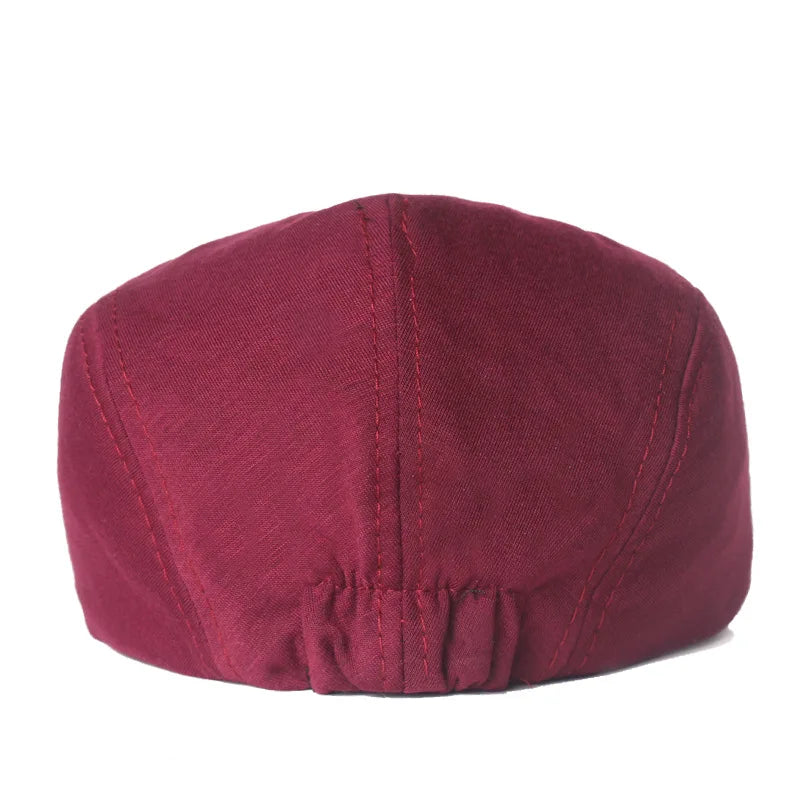 Solid Color Simple Felt Peaked Cap Men Women Flat Newsboy Caps Hip Hop Berets Gorras British Painters Hat Outdoor Sun Hat