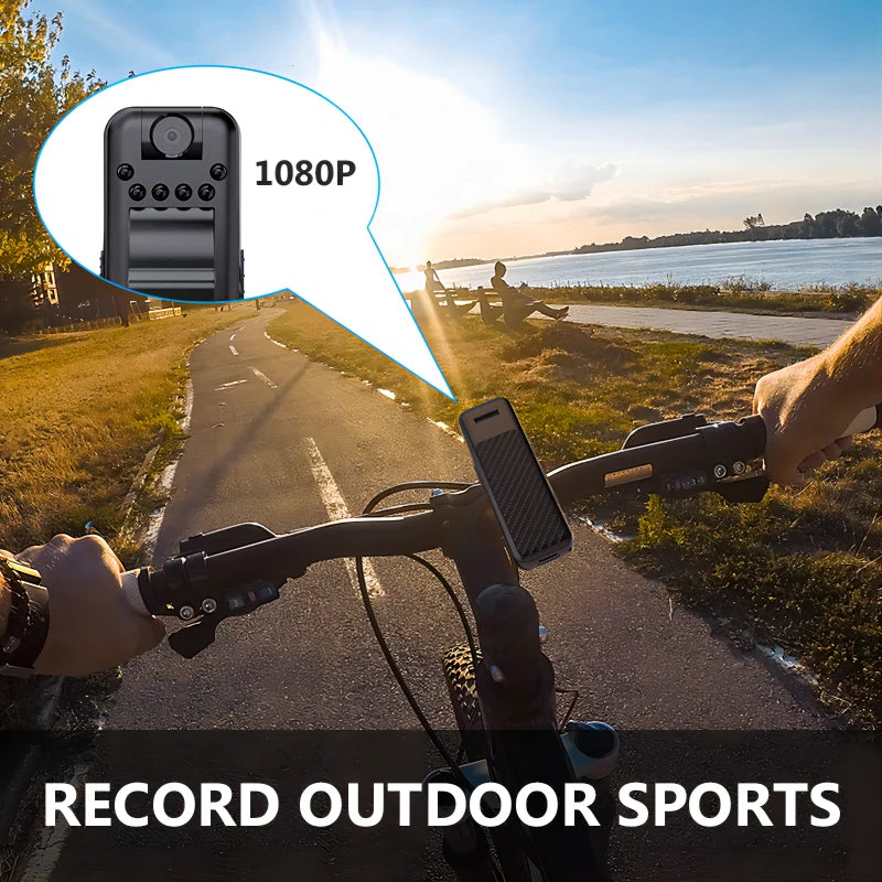 1080P Multifunctional Portable Law Enforcement Recorder, Back Clip Portable DVR, Outdoor Micro Camera, Video & Recording