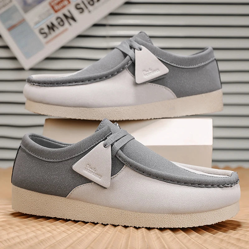 Spring New Retro Trendy One Step Fashion Men's Casual Shoes Outdoor Large Size Versatile Wear resistant Thick soled Men's Shoes