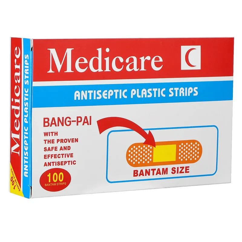 100pcspack Waterproof Wound Dressing Patches Tape First Aid Self-Adhesive Plaster Bandage Non-woven Fabrics Band Aid for Kids
