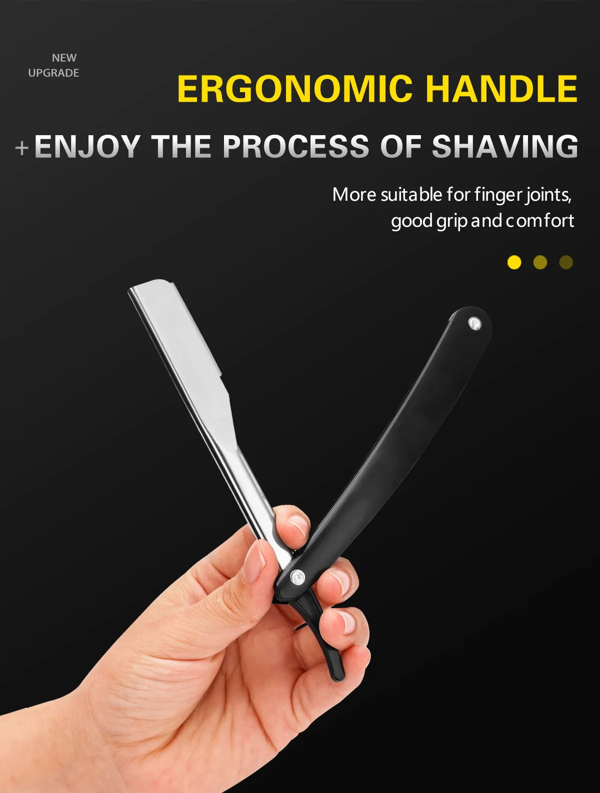 Professional Manual Shaver Straight Edge Stainless Steel Sharp Barber Razor Folding Shaving Beard Cutter With Blade