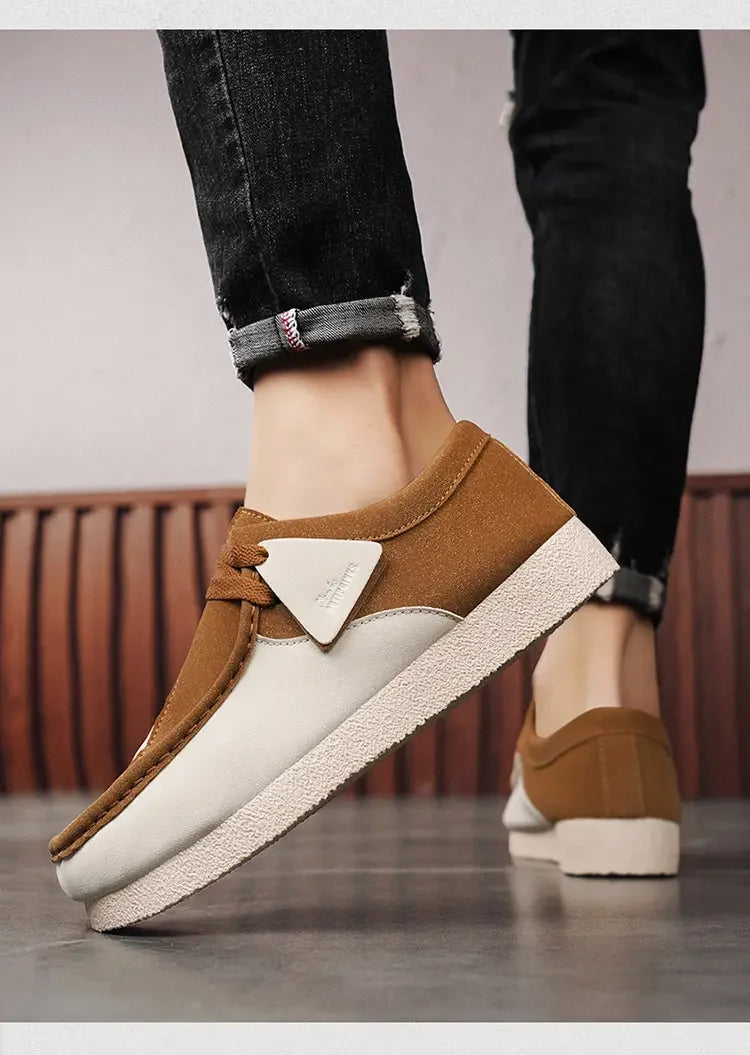 Spring New Retro Trendy One Step Fashion Men's Casual Shoes Outdoor Large Size Versatile Wear resistant Thick soled Men's Shoes