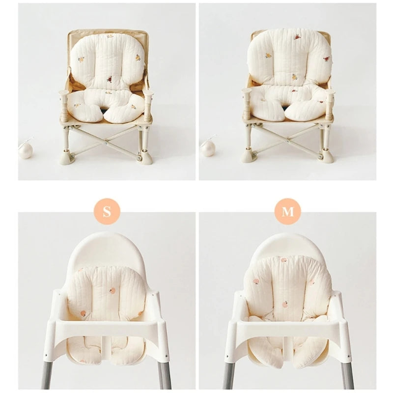 Breathable Stroller Cushion Warm High Chair Mat Non-Slip Thickened Cushion Pad