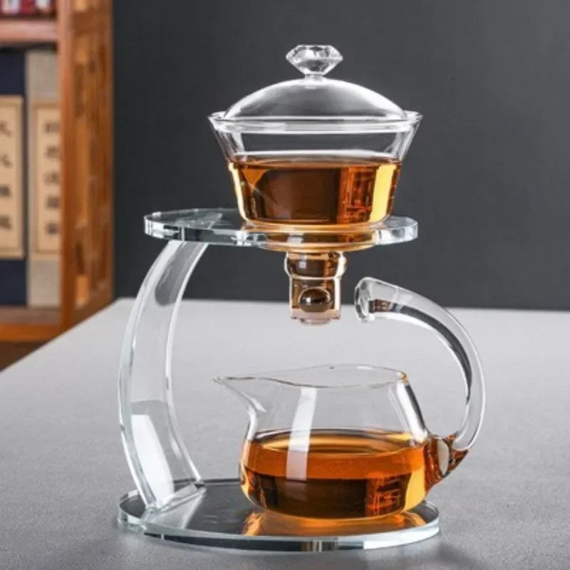 Glass Magnetic Tea Set Lazy Person Making Tool Automatic Pot