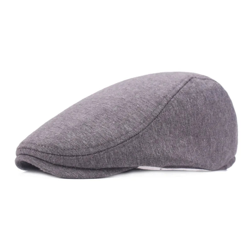 Solid Color Simple Felt Peaked Cap Men Women Flat Newsboy Caps Hip Hop Berets Gorras British Painters Hat Outdoor Sun Hat