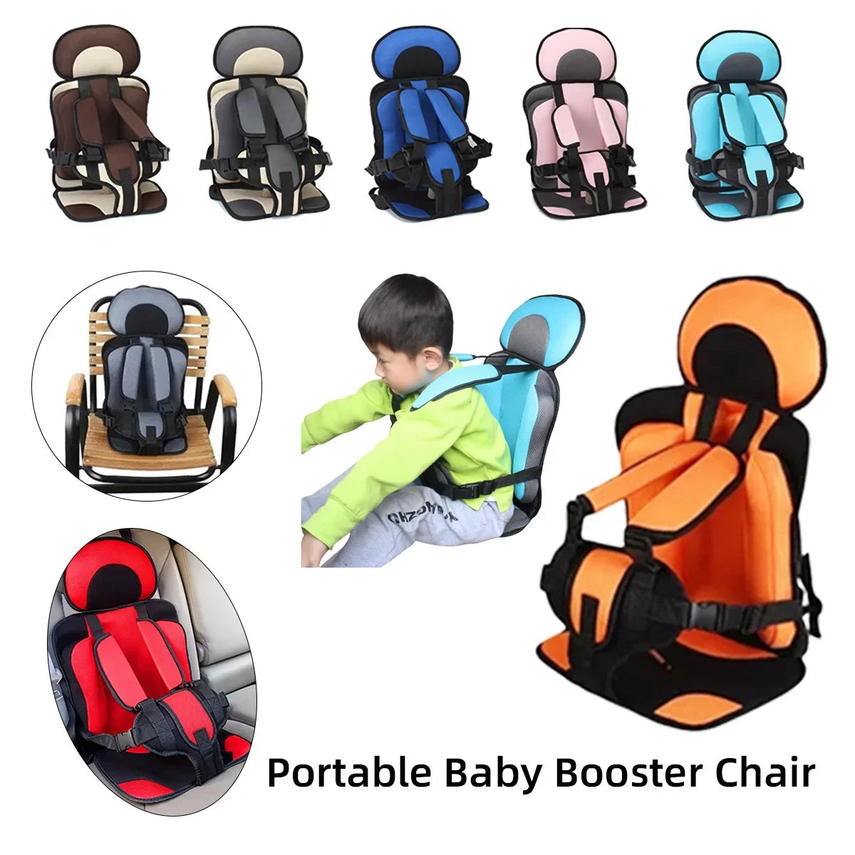 Portable Shopping Cart Mat Kids Safe Chair Mat Children's Chairs Updated Version Thickening Sponge Baby Stroller Cushion Accesso