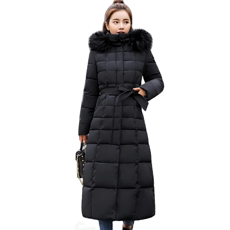 2024 - 2025 New Arrival Fashion Slim Women Winter Jacket Cotton Padded Warm Thicken Ladies Coat Long Coats Parka Womens Jackets