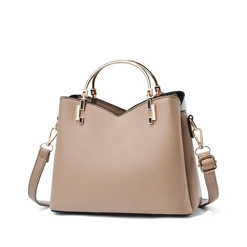 AMAZONY 2024 Women's fashionable color blocking shoulder bag with tassel decoration crossbody bag wallet