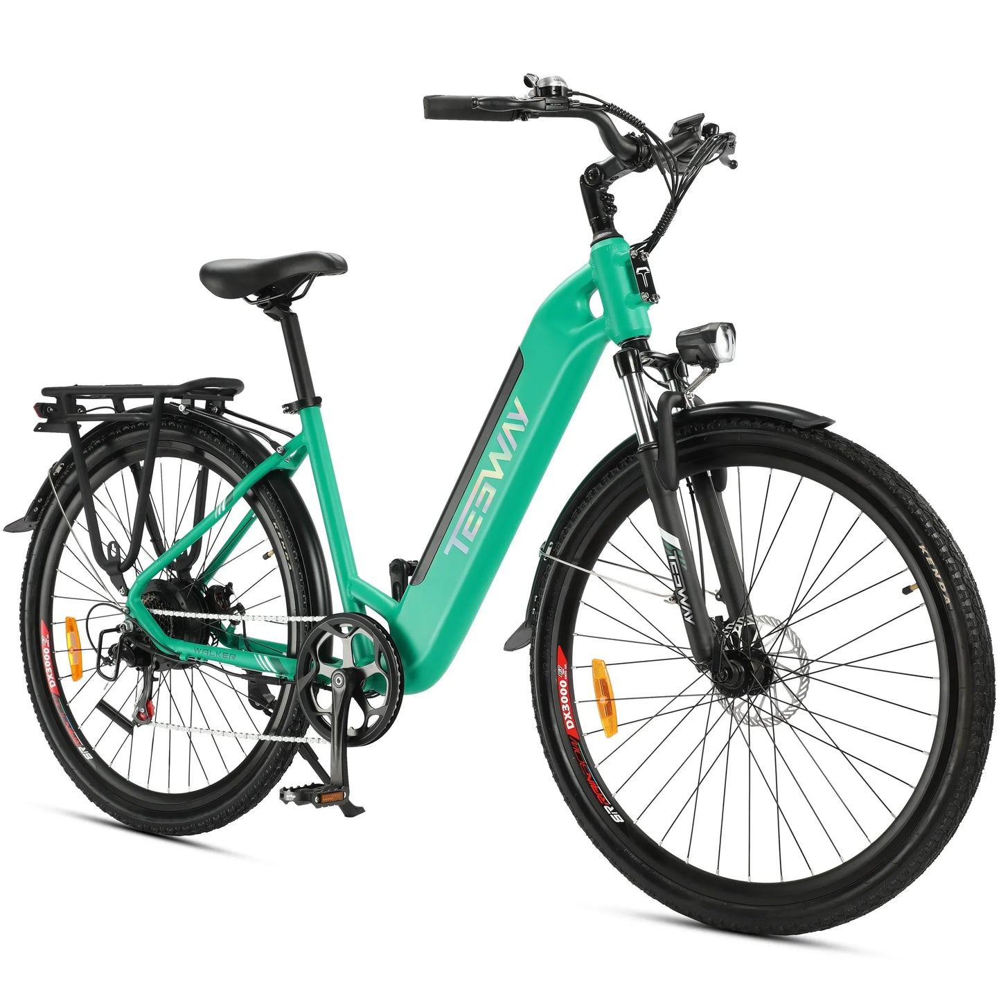 2025 NEW TESWAY Electric Bike 500W Motor 48V 12AH Battery 27.5*2.4-inch Tires 40km/h Max Speed 90km Range Mechanical Disc Brakes