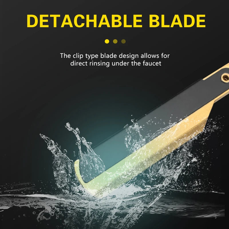 Professional Shaving Knife Manual Shaver Stainless Steel Shaver Rack Professional Straight Edge Razor Barber Beard Cutter