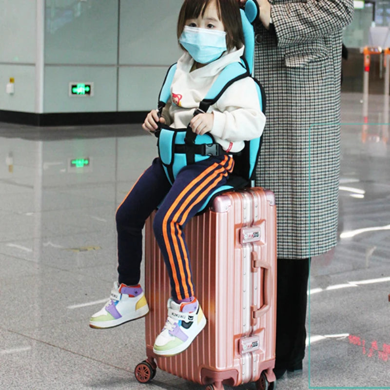 2024 Travel Suitcase Cushion Mat for Trolley Case Child Safety Guard for Rolling Luggage Portable Seat for Free Shipping Kid Luggage