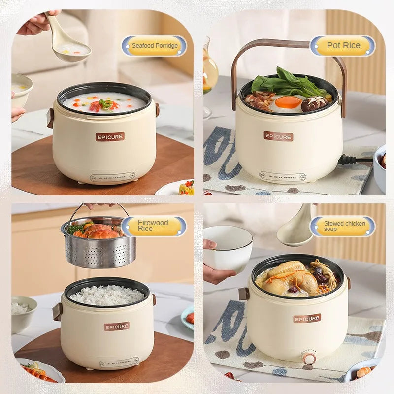 220V Electric Sugar Drained Rice Cooker Home Non-stick Electric Low Sugar Rice Cooker & Sugar draining inner Multi Cooker 1.7L